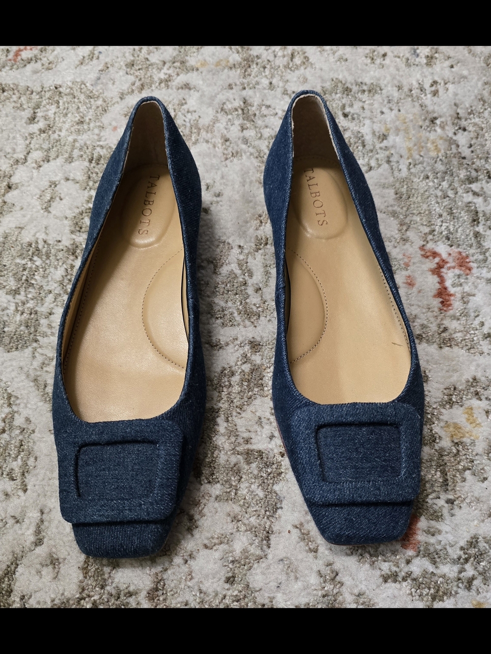 Talbots Dark Blue Denim Women’s Flat Shoes - Classic Size 7M - Picture 11 of 11